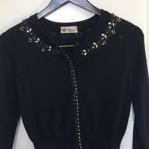 BEAUTIFUL black embellished Blumarine cardigan